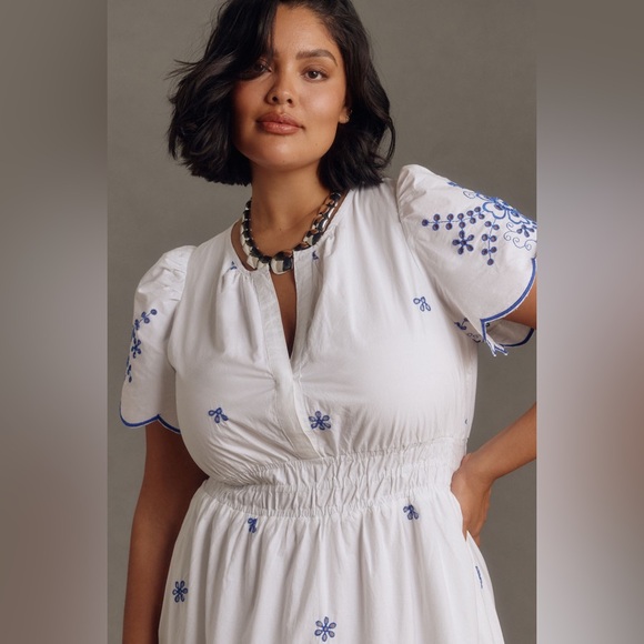 Anthropologie The Somerset Maxi Dress: Eyelet Edition size 1XL - Picture 4 of 11